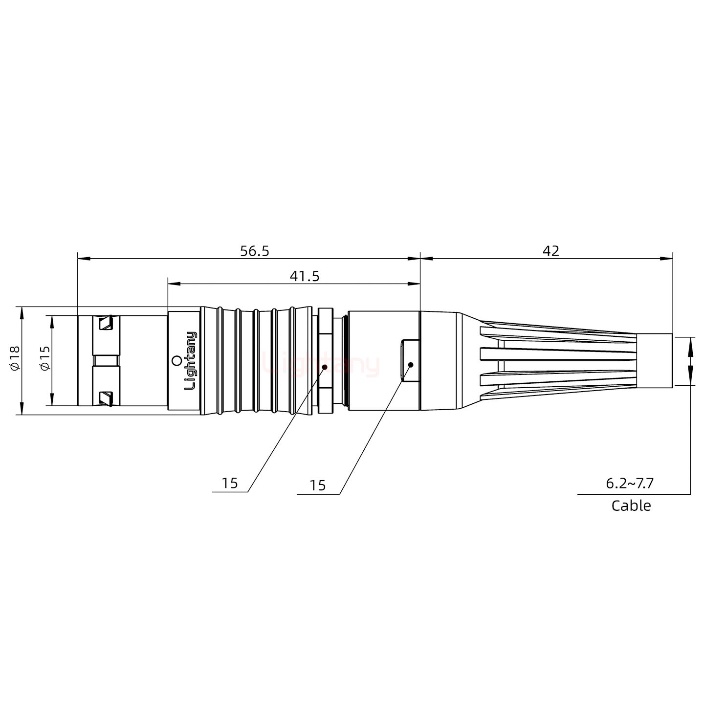 FGG.3B.002.CLAD72Z帶護(hù)套直式插頭