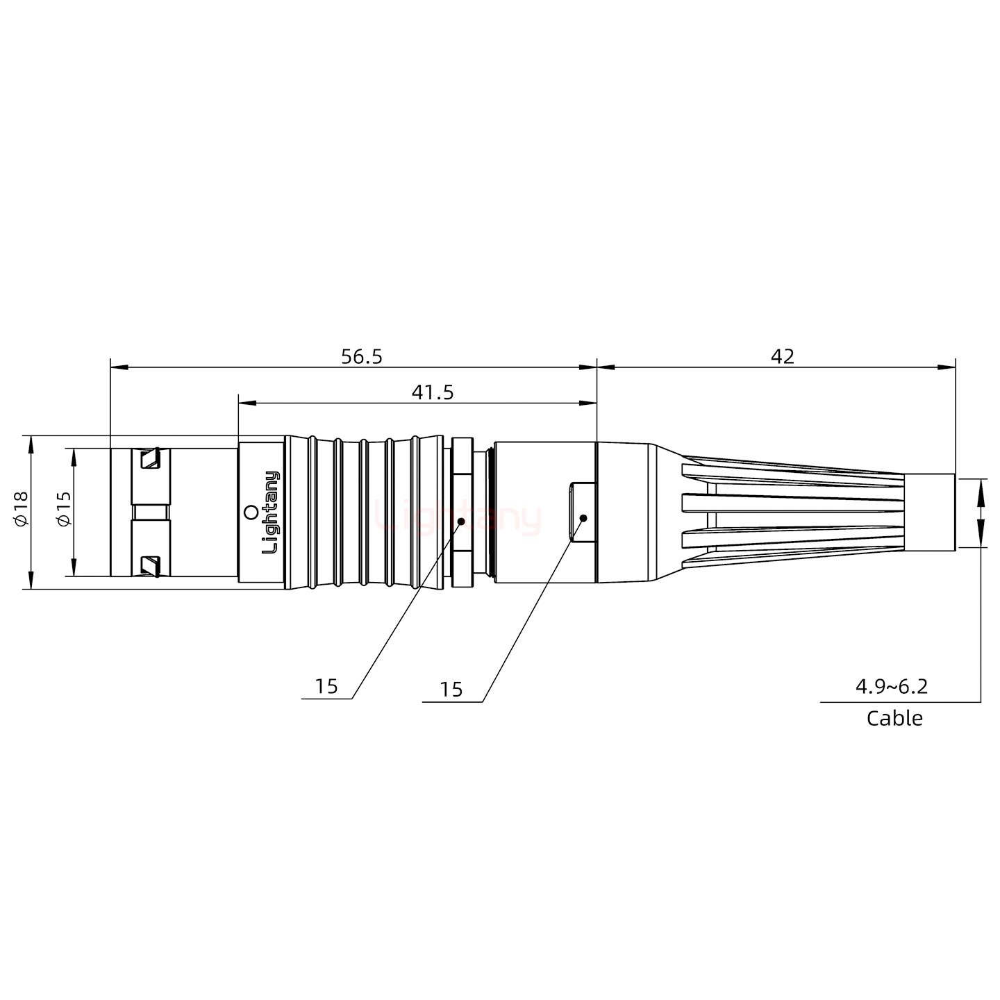 FGG.3B.012.CLAD62Z帶護(hù)套直式插頭