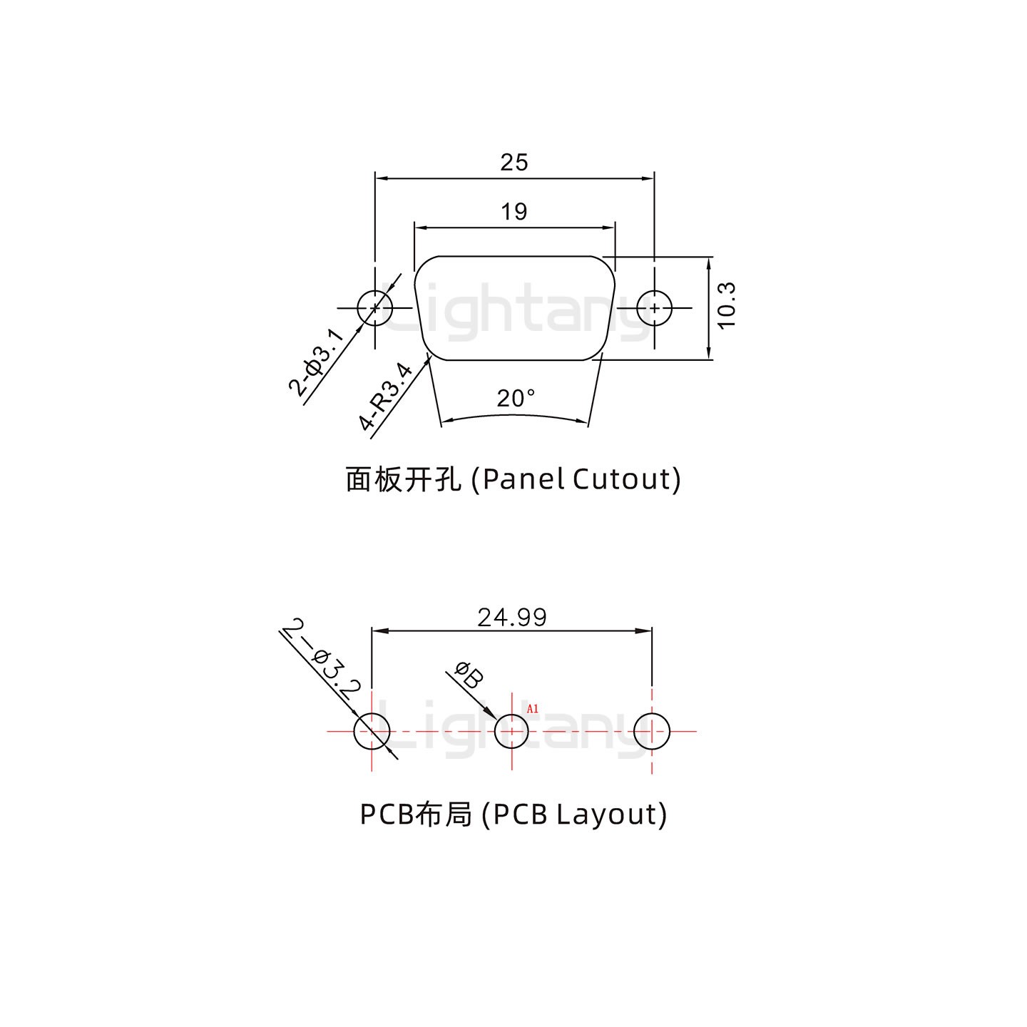 防水1W1公直插板/鉚魚叉/鎖螺絲/大電流40A