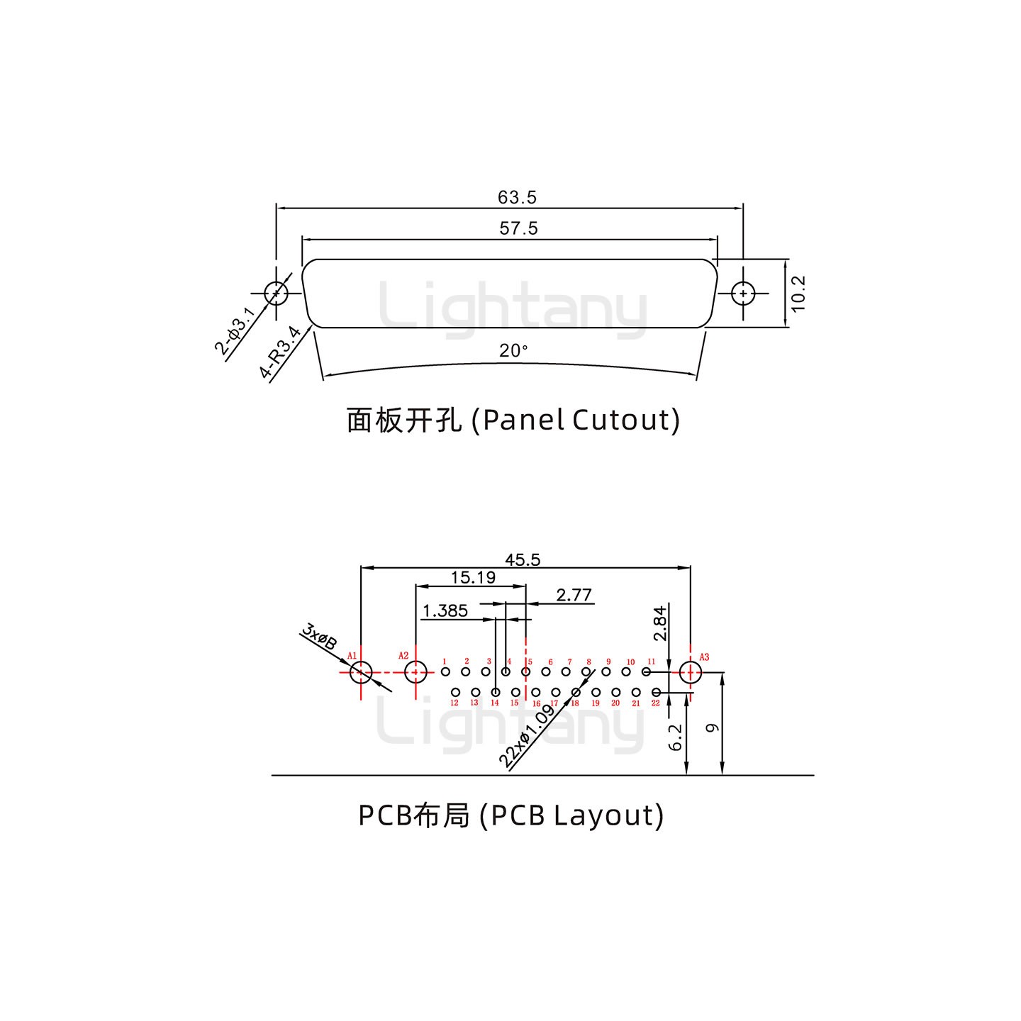 防水25W3公彎插板/鉚支架/鎖螺絲/大電流40A