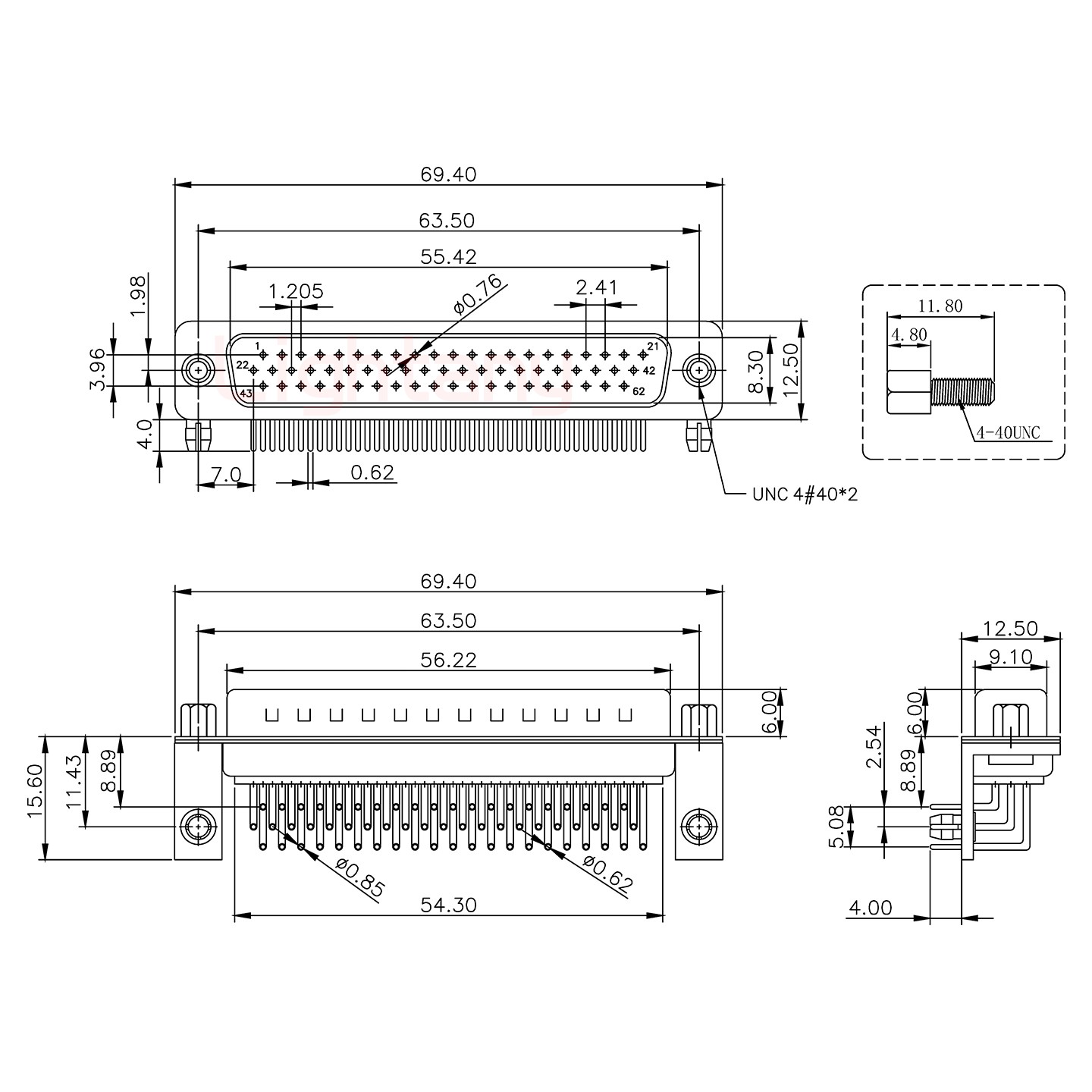 HDR62 公 彎插板8.89 金屬支架10.8 鎖螺絲 車(chē)針